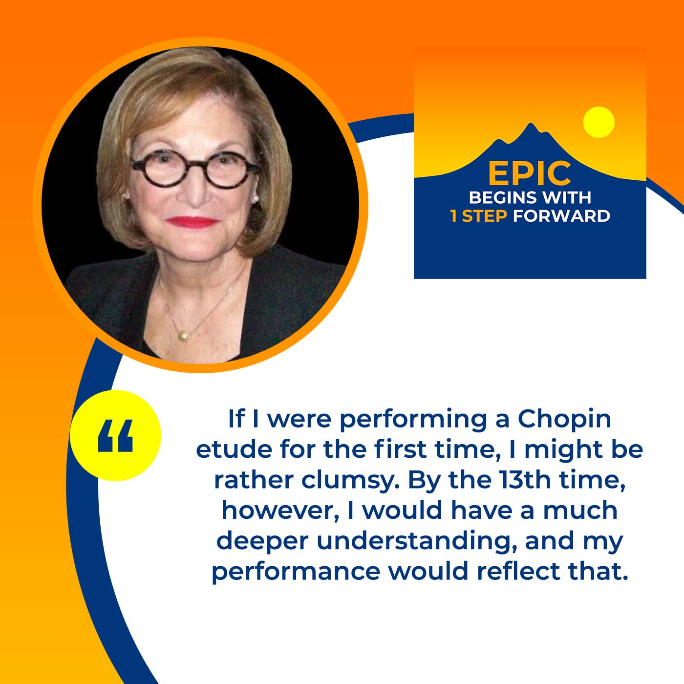 EPIC Begins With 1 Step Forward | Elma Linz Kanefield | Performance Potential