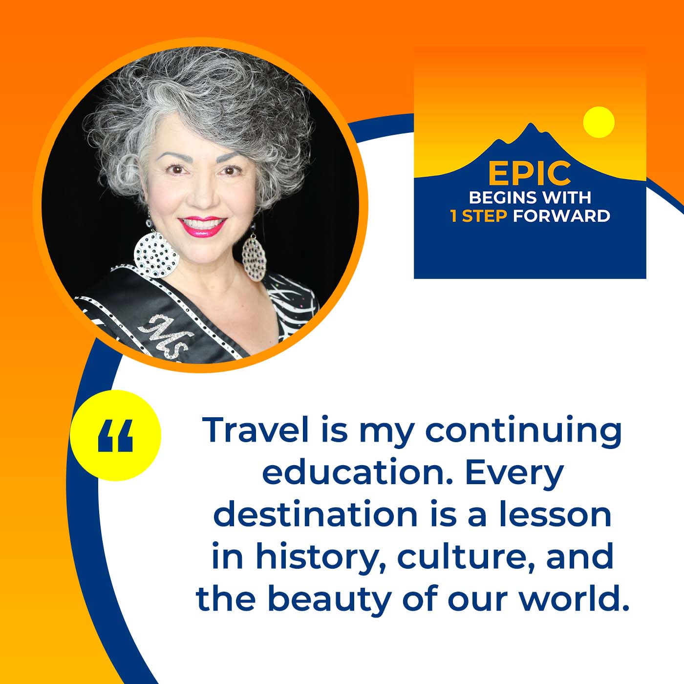 EPIC Begins With 1 Step Forward | Kerry Damiano | Travel Destinations