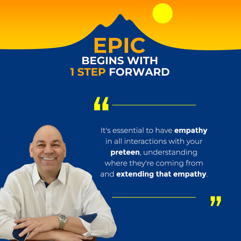 EPIC Begins With 1 Step Forward | Marcus Higgs | Preteen Communication