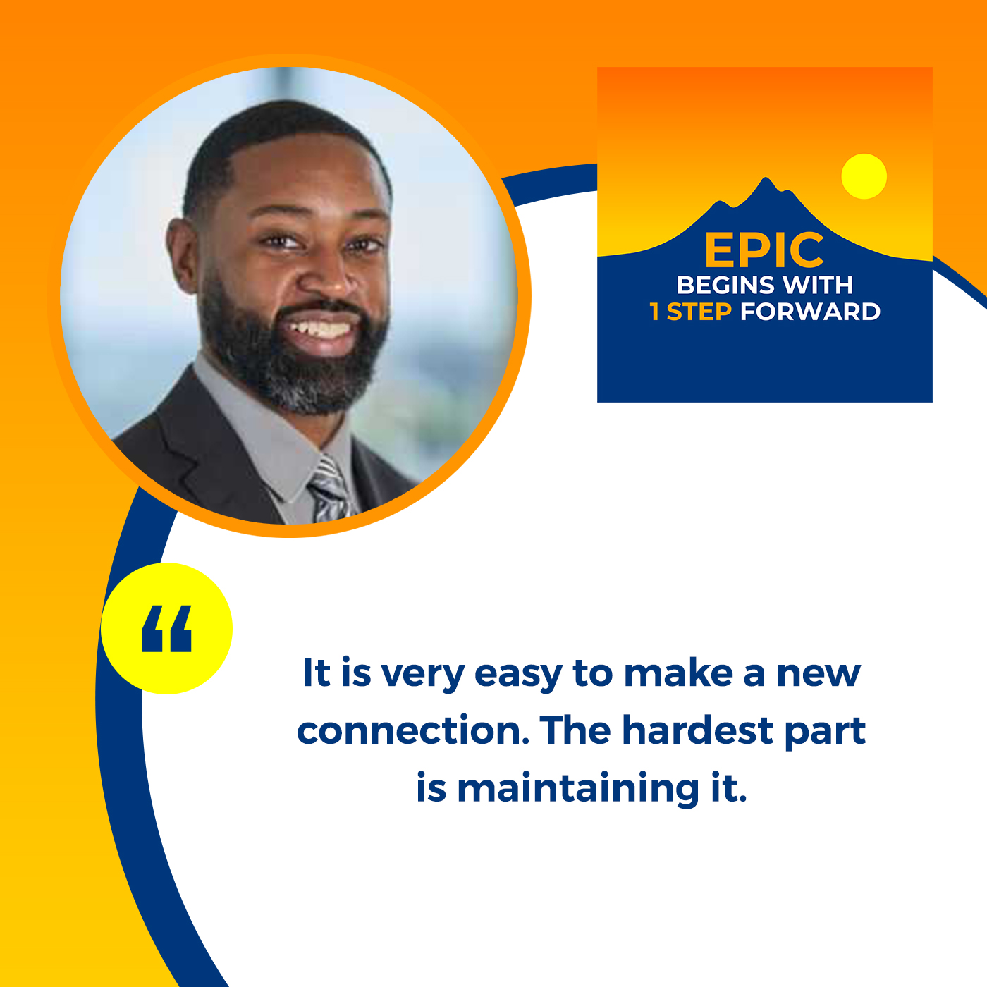 EPIC Begins With 1 Step Forward | Michael Morgan | Network