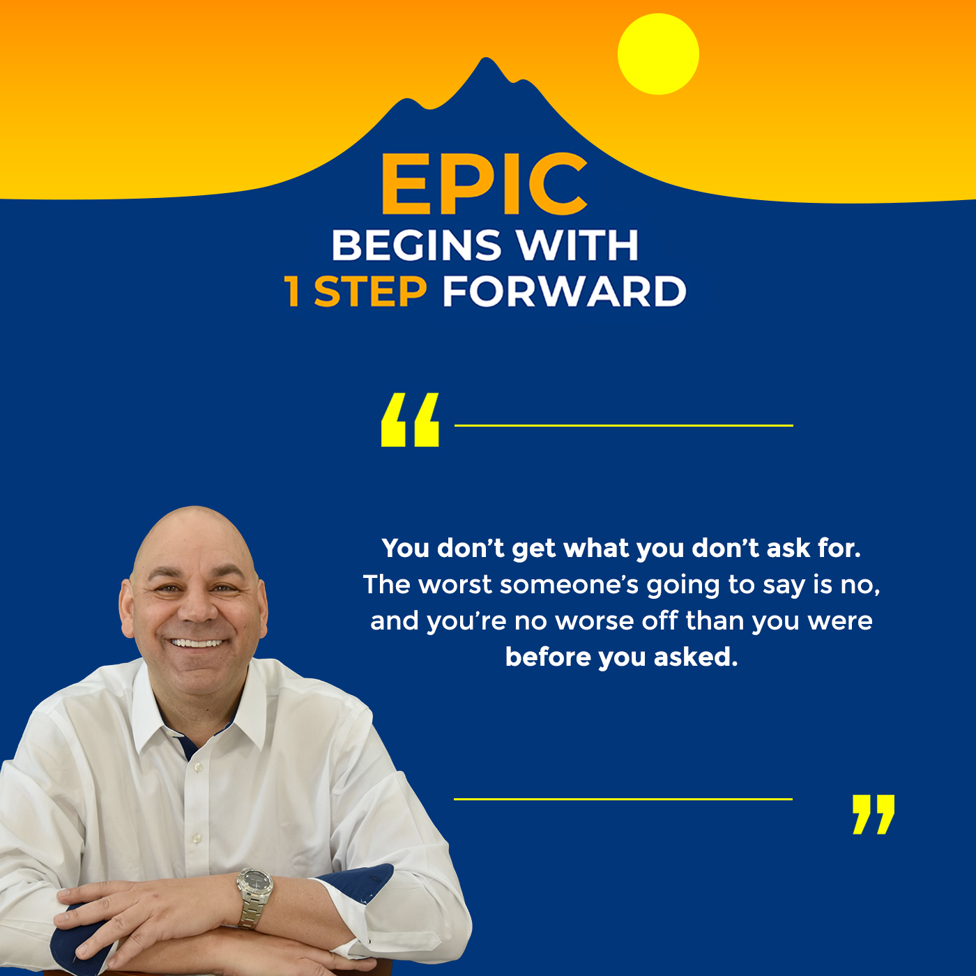 EPIC Begins With 1 Step Forward | Michael Morgan | Network