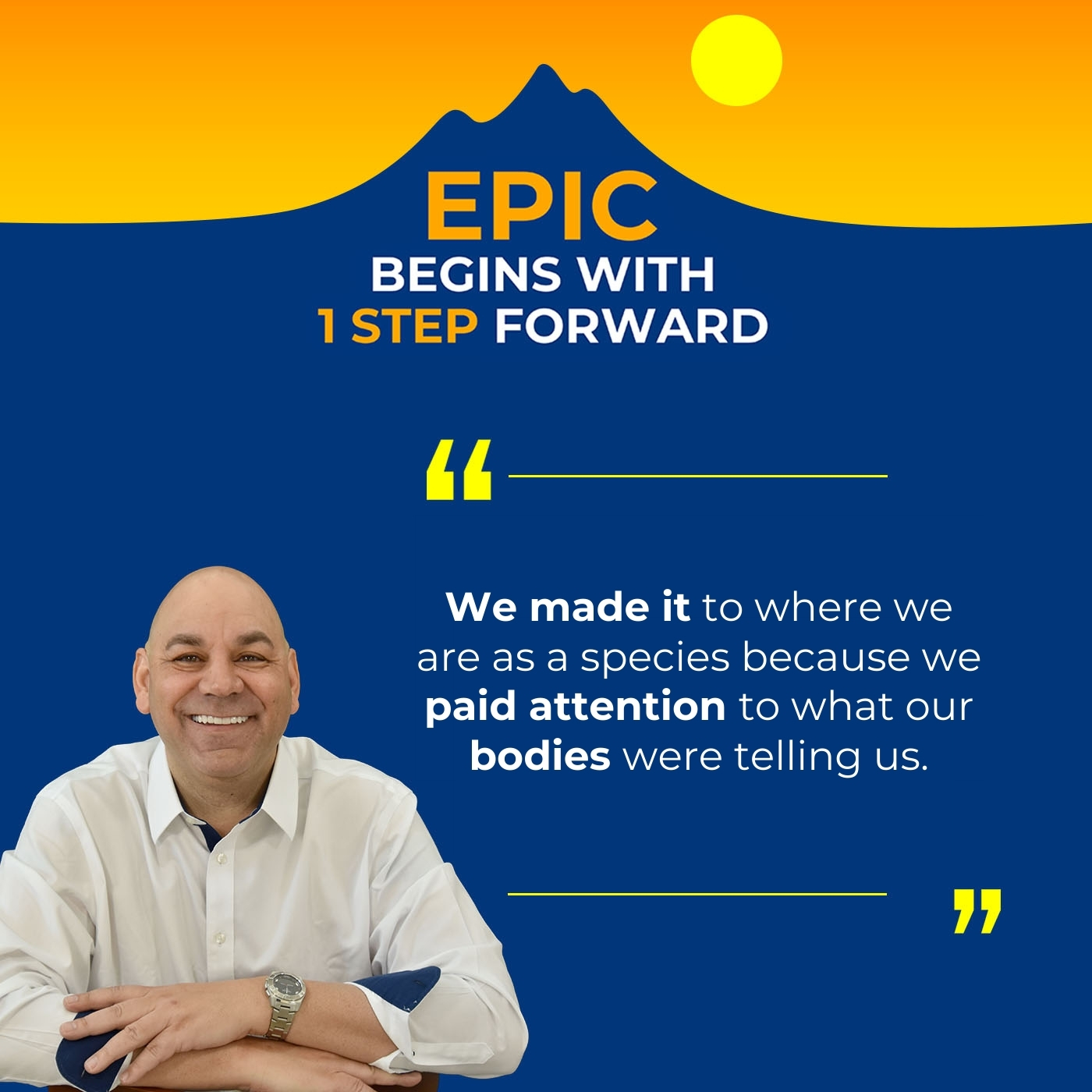 EPIC Begins With 1 Step Forward | Angel Howard | Somatic Therapy