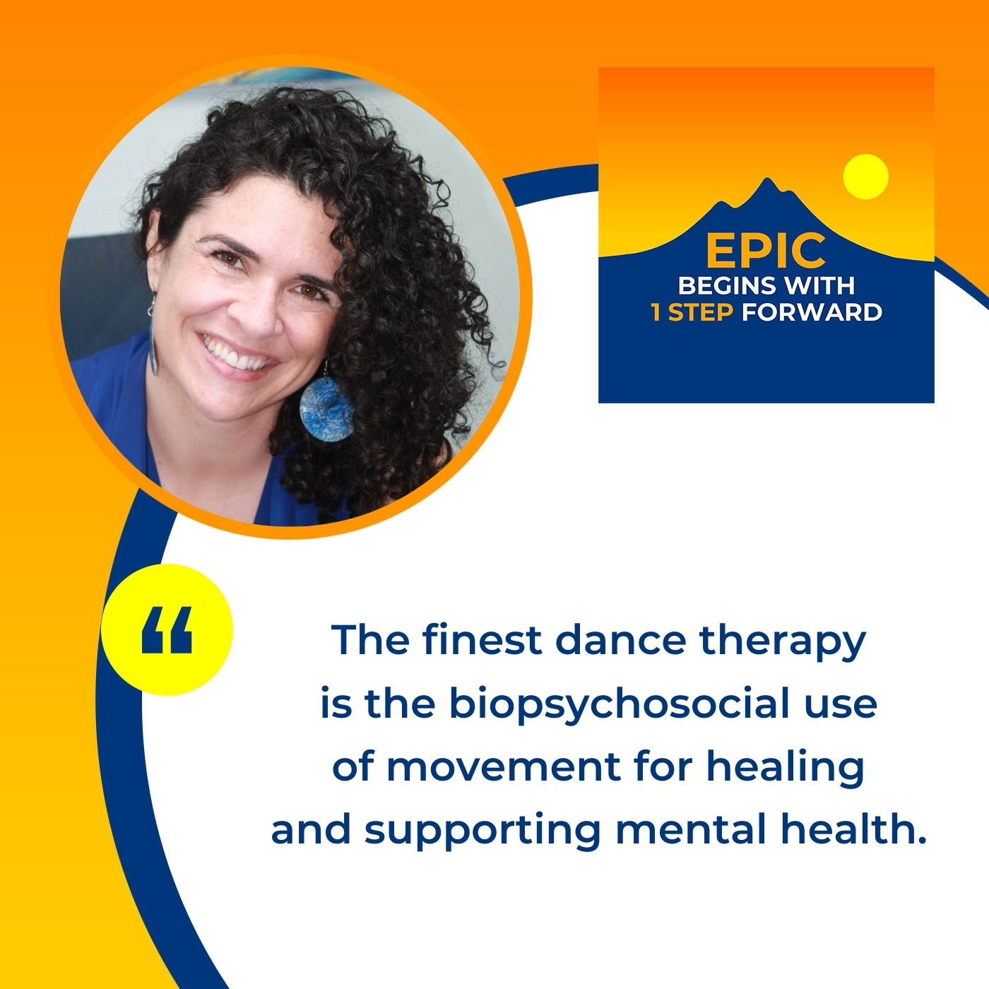 EPIC Begins With 1 Step Forward | Lisa Manca | Dance Therapy