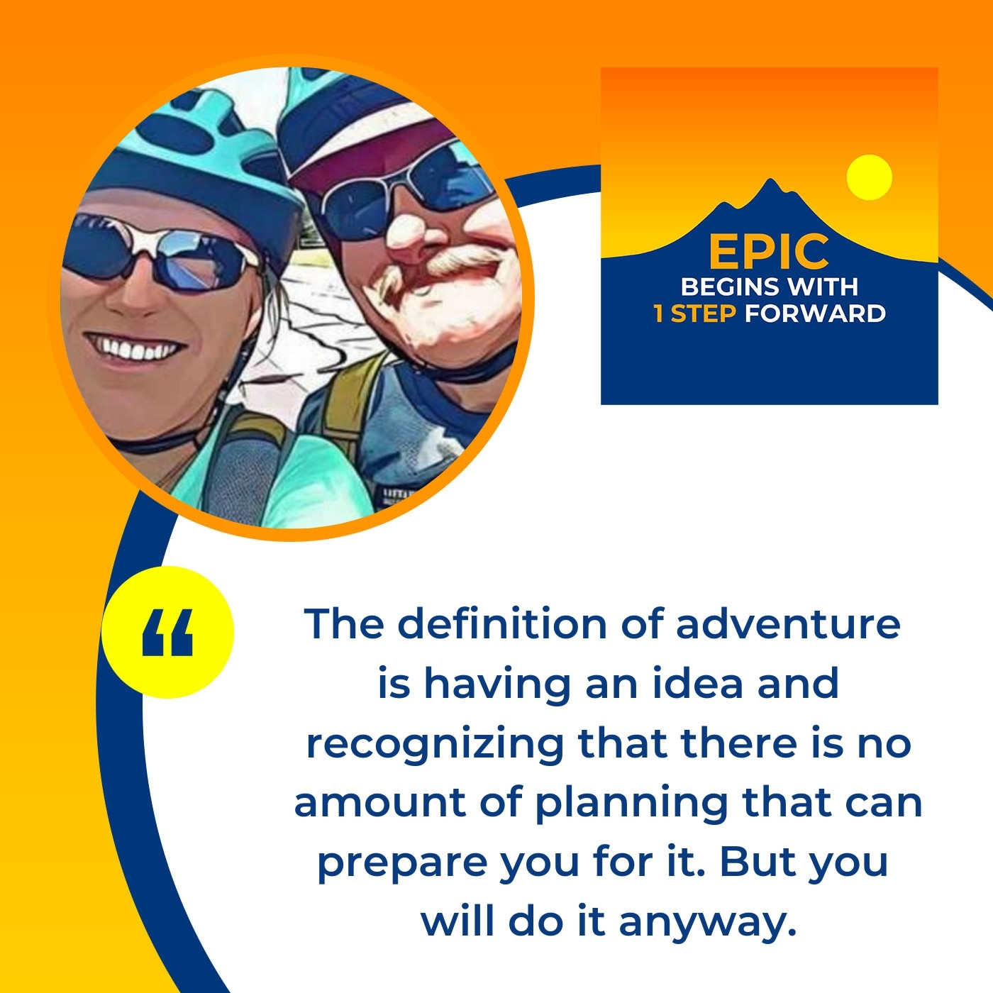 EPIC Begins With 1 Step Forward | Teri M. Brown | Tandem Bicycle