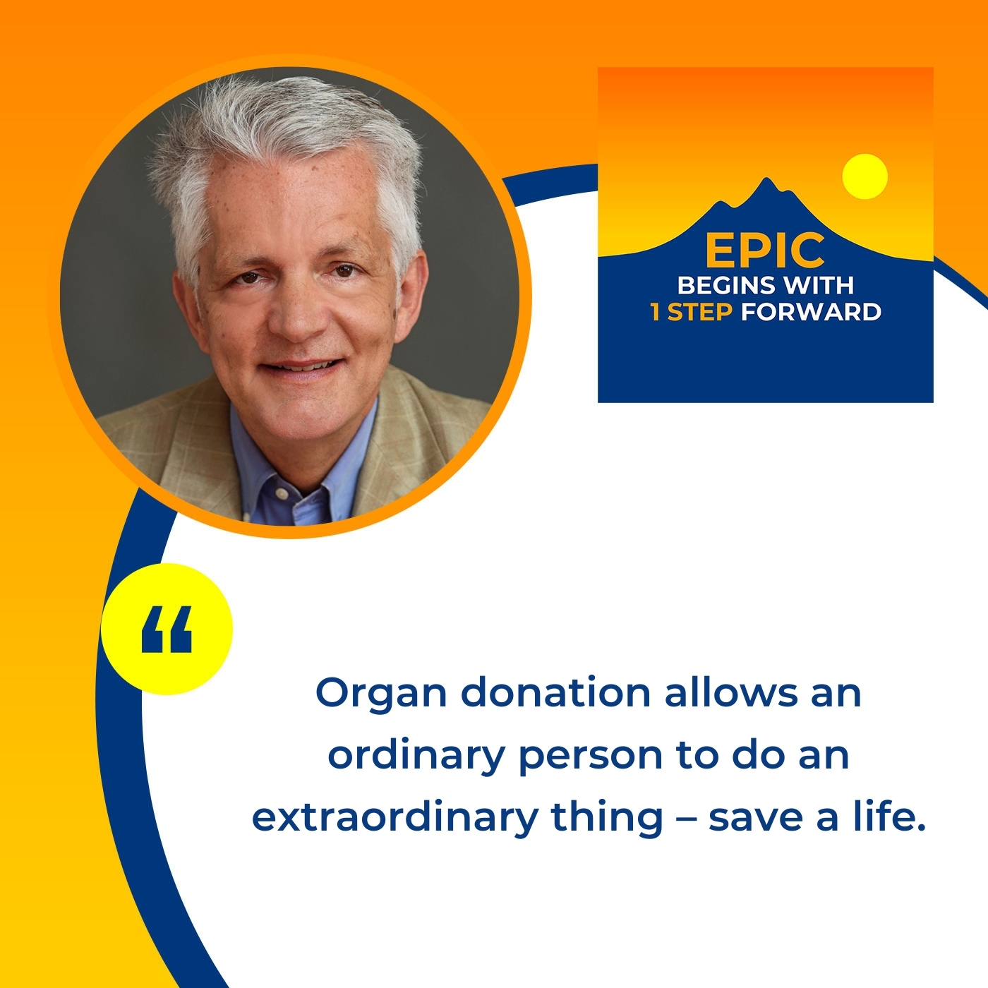 EPIC Begins With 1 Step Forward | Dr. Matt Harmody | Kidney Donor