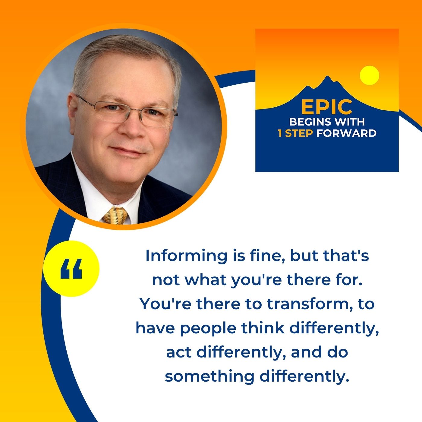 EPIC Begins With 1 Step Forward | Peter George | Public Speaking Confidence