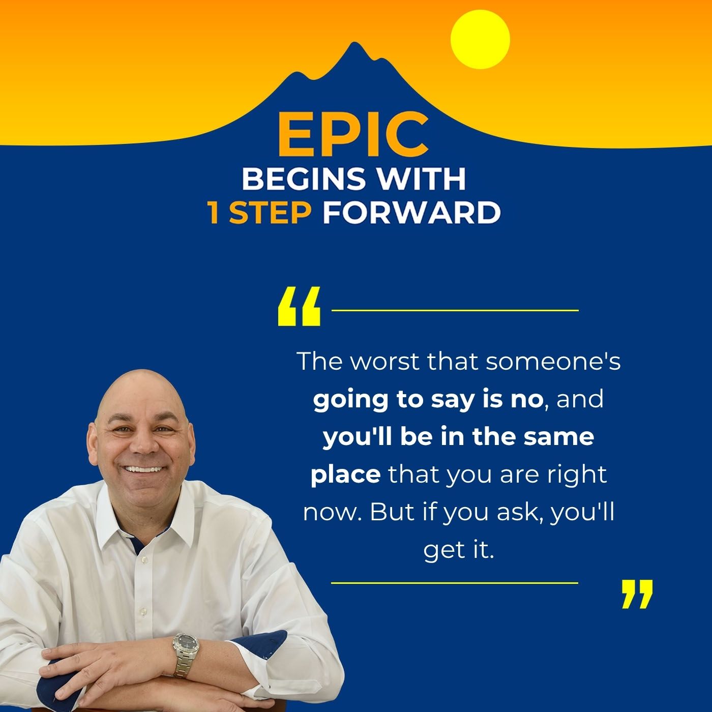 EPIC Begins With 1 Step Forward | Peter George | Public Speaking Confidence